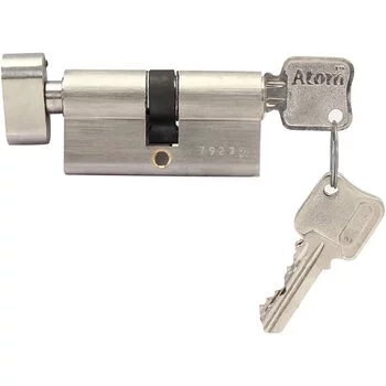 ATOM LOCK SIZE 60MM DOUBLE STAGE LOCKING SIZE: 205MM (8) O 39 SATIN BLACK WITH O LEVER HANDLES ATOM