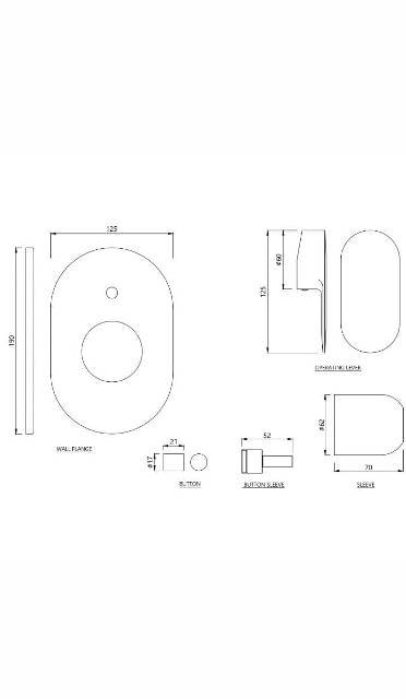 Single Lever Exposed Parts Kit Of Hi-Flow Diverter | Model : OPP-GLD-15079NKPM