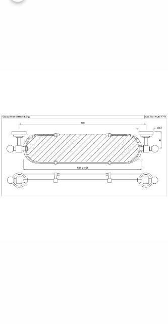 Glass Shelf | Model : AQN-ACR-7771