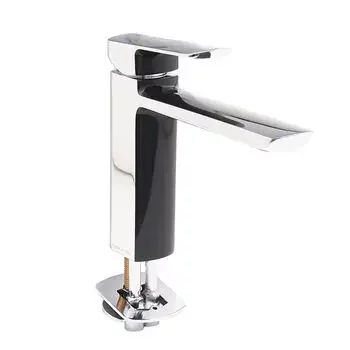 QUEO S/L BASIN MIXER "F-MISURA (CHROME BLACK) QUEO Model: Q663111525