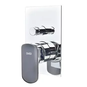 QUEO CONCEALED B&S MIXER F-MISURA (CHROME BLACK) QUEO | Model: Q663123525