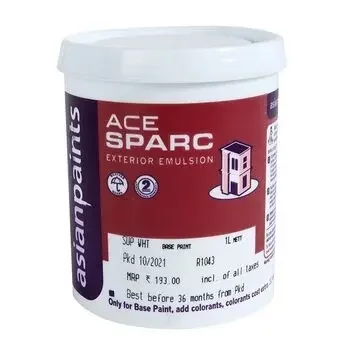 ASIAN PAINTS ACE SPARC SUPER WHITE 1LTR ASIAN PAINTS | Model: 67162022210