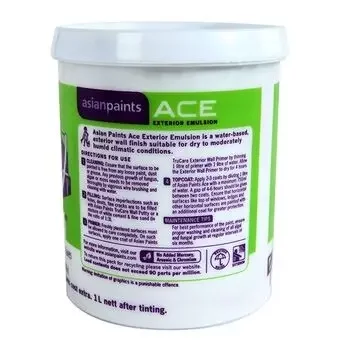 ASIAN PAINTS ACE EXTERIOR EMULSION AC9G 900ML ASIAN PAINTS | Model: 00519602214