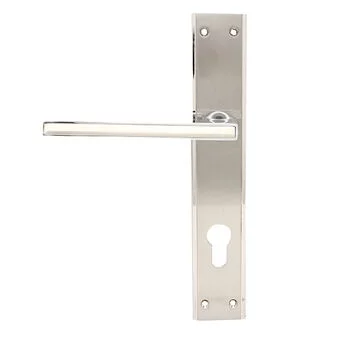 QUBA ELEGANT COMBO WITH BACK PLATE Q-437-10LK-SS/CP LEVER HANDLES QUBA Model: Q-437-10LK-SS/CP