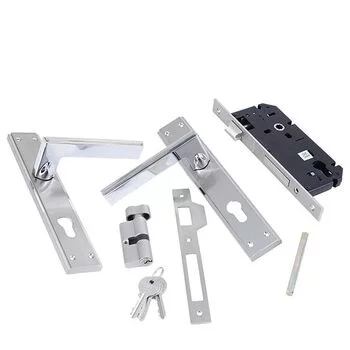 QUBA ELEGANT COMBO WITH BACK PLATE Q-437-10LK-SS/CP LEVER HANDLES QUBA Model: Q-437-10LK-SS/CP