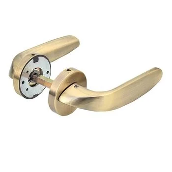 YALE SOLID BRASS LEVER HANDLE YPBL -806 WITH ESCUTCHEONS, AB LEVER HANDLES YALE Model: YPBL-806-AB