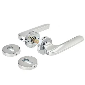 YALE SOLID BRASS LEVER HANDLE YPBL -805 WITH ESCUTCHEONS, CP LEVER HANDLES YALE Model: YPBL-805-CP