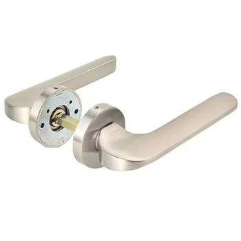 YALE SOLID BRASS LEVER HANDLE YPBL -805 WITH ESCUTCHEONS, SS LEV YALE Model: YPBL-805-SS