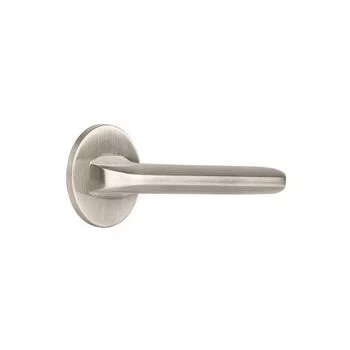 YALE SOLID BRASS LEVER HANDLE YPBL -805 WITH ESCUTCHEONS, SS LEV YALE Model: YPBL-805-SS