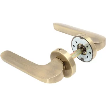 YALE SOLID BRASS LEVER HANDLE YPBL -805 WITH ESCUTCHEONS, AB LEVER HANDLES YALE Model: YPBL-805-AB