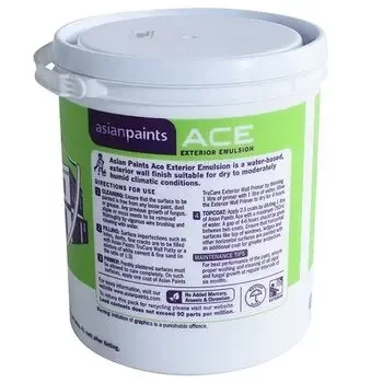 ASIAN PAINTS ACE EXTERIOR EMULSION WHITE 4LTR ASIAN PAINTS | Model: 00510908240