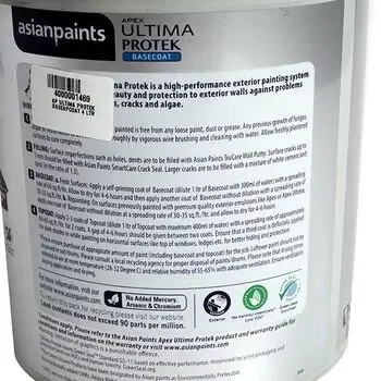 ASIAN PAINTS ULTIMA PROTEK BASEAPCOAT 4LTR ASIAN PAINTS | Model: 10902037240