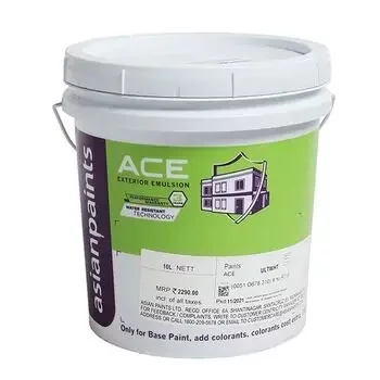 ASIAN PAINTS ACE EXTERIOR EMULSION ULTRA WHITE 10LTR ASIAN PAINTS | Model: 00510908310