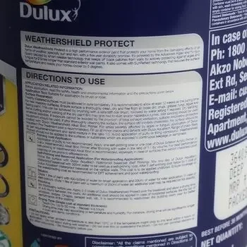 DULUX WEATHERSHIELD PROTECT DEEP BASE 0.9LTR DULUX WEATHERSHIELD PROTECT WH | Model: IN36409523