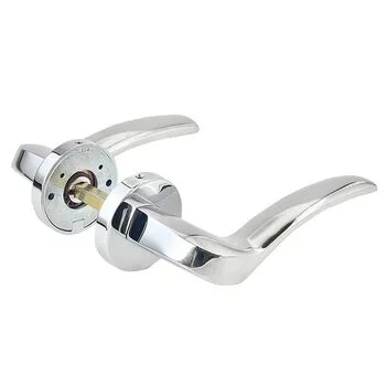 YALE SOLID BRASS LEVER HANDLE YPBL-803 WITH A PAIR OF ESCUTCHEON (CP) LEVER H YALE Model: YPBL-803-CP