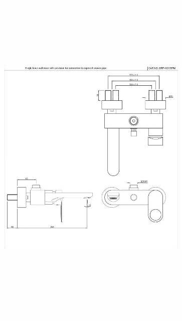 Single Lever Wall Mixer | Model : ORP-ACR-10115PM