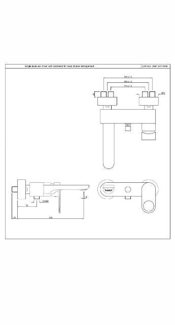 Single Lever Wall Mixer | Model : ORP-WHM-10119PM