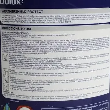 DULUX WEATHERSHIELD PROTECT DEEP BASE 3.6LTR DULUX WEATHERSHIELD PROTECT WH | Model: IN36409571