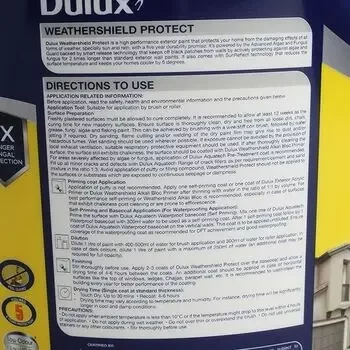 DULUX WEATHERSHIELD PROTECT WHITE BASE 10LTR DULUX WEATHERSHIELD PROTECT WH | Model: IN36409082