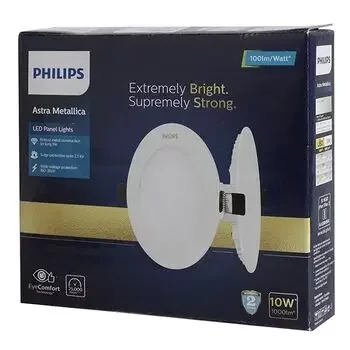 PHILIPS 10W ROUND ASTRA MAX PLUS LED WARM WHITE METAL PANEL & DOWNLIGHT PHILIPS | Model: 929001951850