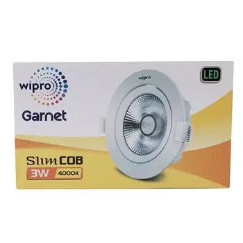 WIPRO GARNET 3W SLIM COB LED SPOT LIGHT 4000K WIPRO | Model: D320340