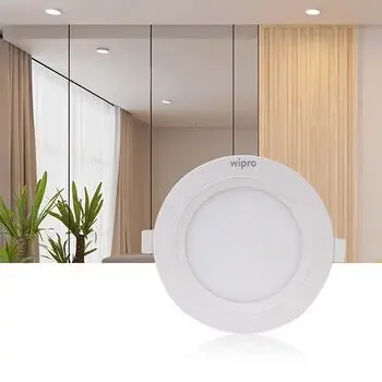 WIPRO GARNET WAVE 3W LED ROUND SLIM PANEL COOL DAY LIGHT WIPRO | Model: D710360/DH10360