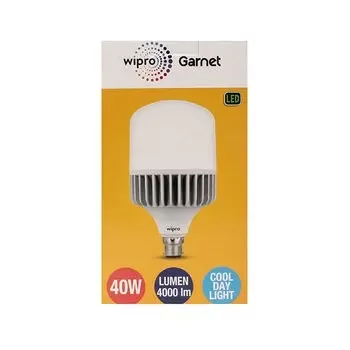 WIPRO GARNET LED BULB WHITE COOL DAY LIGHT B22 40W WIPRO | Model: N40001