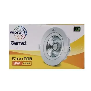 WIPRO GARNET 3W SLIM COB LED SPOT LIGHT 2700K WIPRO | Model: D320327