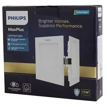 PHILIPS 15W SQUARE ASTRA MAX PLUS LED NATURAL WHITE METAL PANEL & DOWNLIGHT PHILIPS | Model: 929001951860