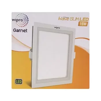 WIPRO GARNET WAVE 15W LED SQUARE SLIM PANEL COOL DAY LIGHT WIPRO | Model: D721560/DH21560