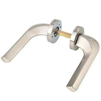 YALE SOLID BRASS LEVER HANDLE YPBL -808 WITH ESCUTCHEONS, SS LEV YALE Model: YPBL-808-SS