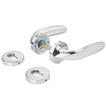 YALE SOLID BRASS LEVER HANDLE YPBL -806 WITH ESCUTCHEONS, CP LEVER HANDLES YALE Model: YPBL-806-CP