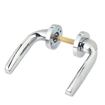 YALE SOLID BRASS LEVER HANDLE YPBL -806 WITH ESCUTCHEONS, CP LEVER HANDLES YALE Model: YPBL-806-CP
