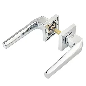 YALE SOLID BRASS LEVER HANDLE YPBL-804 WITH A PAIR OF ESCUTCHEON (CP) LEVER H YALE Model: YPBL-804-CP