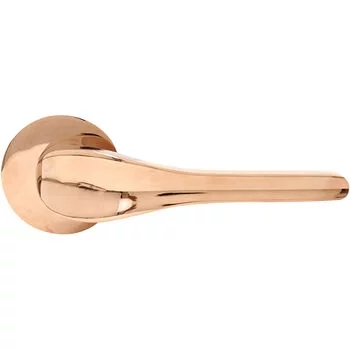 YALE YALE PREMIUM PVD BRASS LEVER HANDLE WITH ROSE/ESCUTCHEONS, ROSE/ GOLD YP YALE Model: YPVL-901-RG