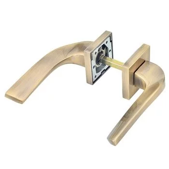 YALE YALE PREMIUM BRASS LEVER HANDLE YPBL -809 WITH ROSE/ESCUTCHEONS, AB FINI YALE Model: YPBL-809-AB