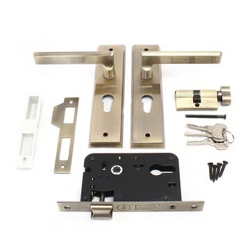 YALE MORTISE COMBO SET WITH 8IN BP 60MM CYLINDER TT WITH 50MM C/C 50MM//BS LOCK BODY AB YALE Model: YMC502-8P-60MM-5050-TT-AB