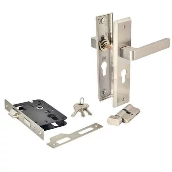 YALE MORTISE COMBO SET WITH 8IN BP 60MM CYLINDER TT WITH 50MM C/C 50MM// BS LOCK BODY STAINLESS STEEL LEVER HANDLES YALE Model: YMC503-8P-60MM-5050-TT-SS