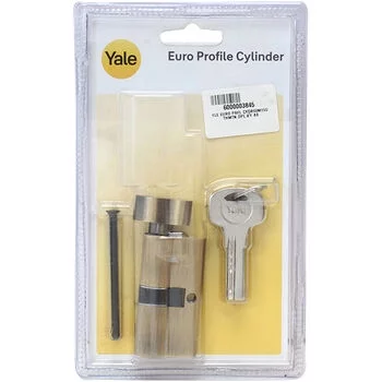 YALE EURO PROFILE CYLINDER 60MM,ONESIDE THUMBTURN, DIMPLE KEY(AB) YALE Model: 60 MM TT AB DK-S