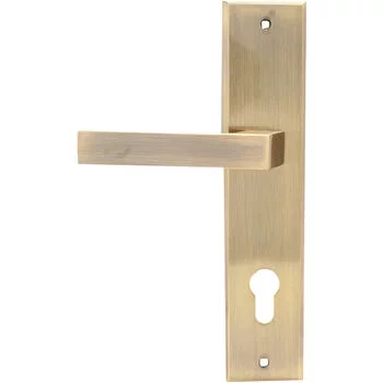 YALE MORTISE HANDLE YMC 501 WITH 60 MM CYLINDER KEY & KNOB (10 INCH) AB FINISH YALE Model: YMC501-10-60MM-8545-TT-AB