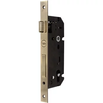 YALE MORTISE HANDLE YMC 501 WITH 60 MM CYLINDER KEY & KNOB (10 INCH) AB FINISH YALE Model: YMC501-10-60MM-8545-TT-AB