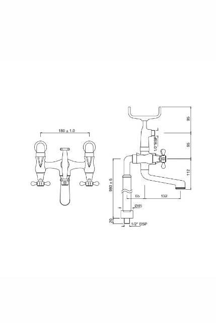 Bath And Shower Mixer | Model : QQP-ABR-7271PMHL