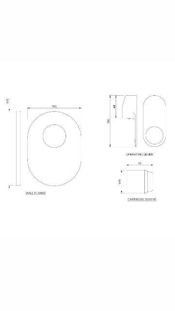 Single Lever Exposed Parts Kit Of Deusch Mixer | Model : ORP-BLM-10227KPM