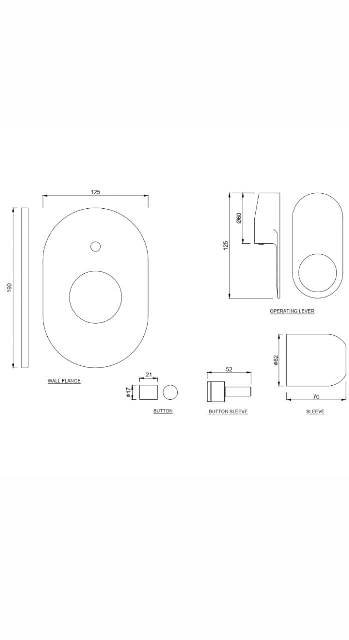 Single Lever Exposed Parts Kit Of Hi-Flow Diverter | Model : ORP-GLD-10079NKPM