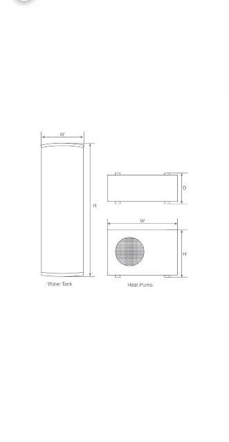 Integra Split Heat Pump 300 LTR | Model : HPS-WHT-300