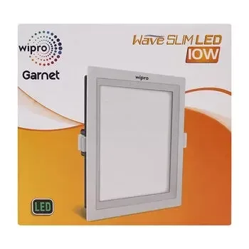 WIPRO GARNET WAVE 10W LED SQUARE SLIM PANEL 4000K WIPRO | Model: D721040/DH21040