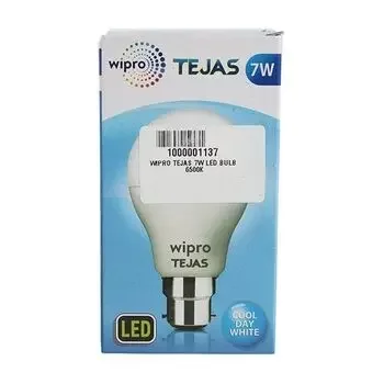 WIPRO TEJAS LED BULB COOL DAY LIGHT B22 7W WIPRO | Model: N75001