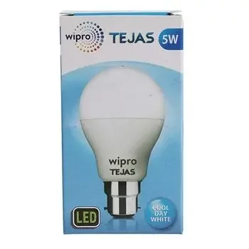 WIPRO TEJAS LED BULB COOL DAY LIGHT B22 5W WIPRO | Model: N55001