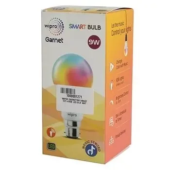 WIPRO GARNET 9W SMART CCT+RGB LED BULB WHITE WIPRO | Model: NS9400