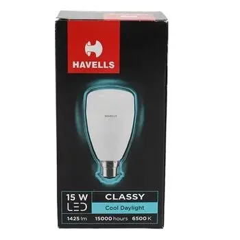 HAVELLS CLASSY LED 3 STAR COOL DAY LIGHT B22 15W HAVELLS | Model: LHLDEUEEML8R015